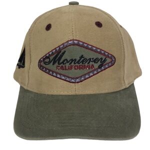 Monterey California Tan And Green Hat